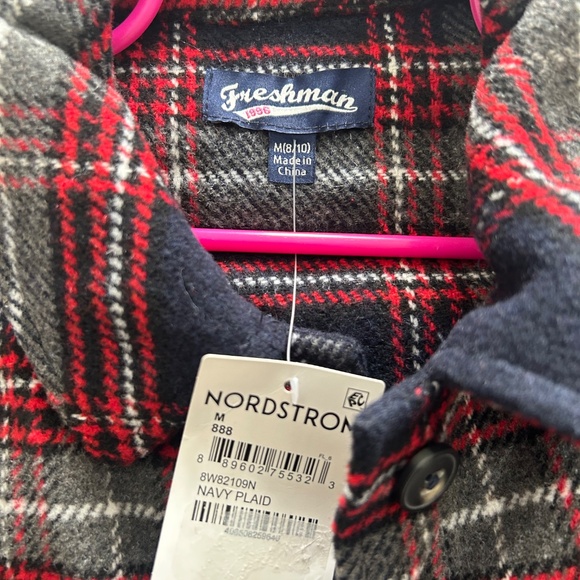 Freshman 1996 Plaid Fringe Shacket – Oversized Cozy Jacket – Fall/Winter Trend - Picture 2 of 3
